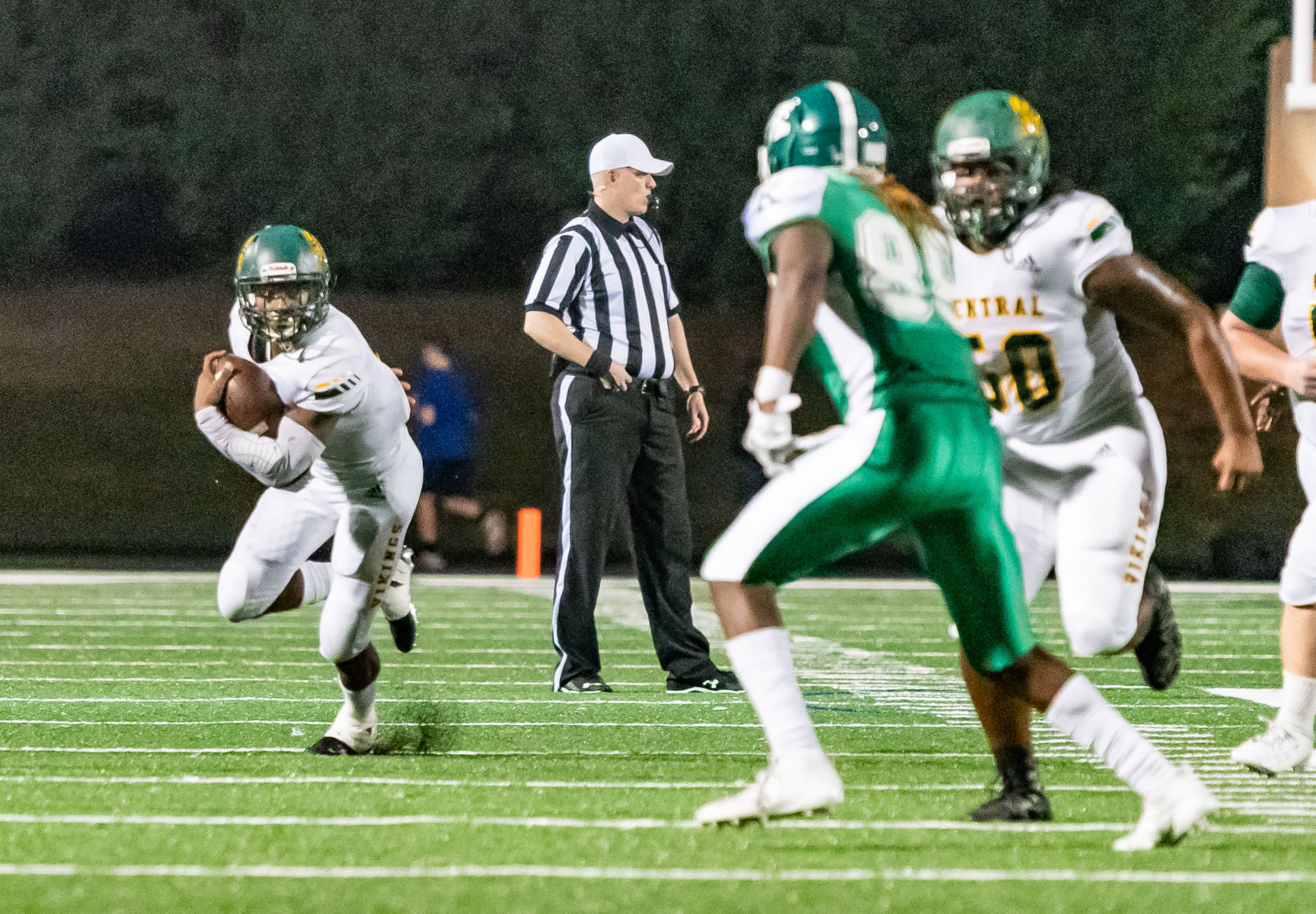 Friday night high school football action